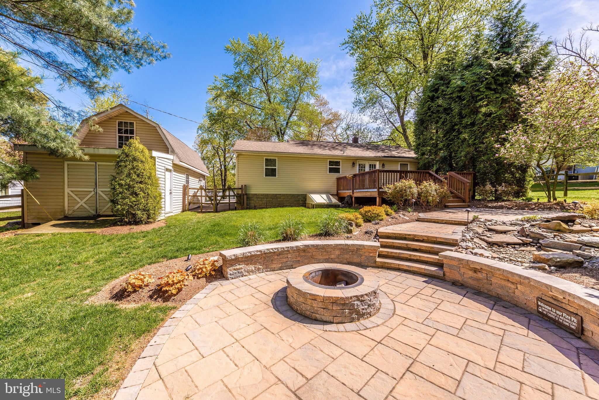 10036 Pine Tree Road Woodsboro, MD 21798 - Photo 24 of 34 Paver Patio, Fire-Pit & Pond