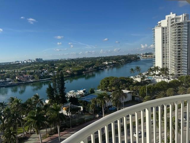 5401 Collins Avenue, Unit 931 Miami Beach, FL 33140 - Photo 34 of 40 a view of a lake from a balcony