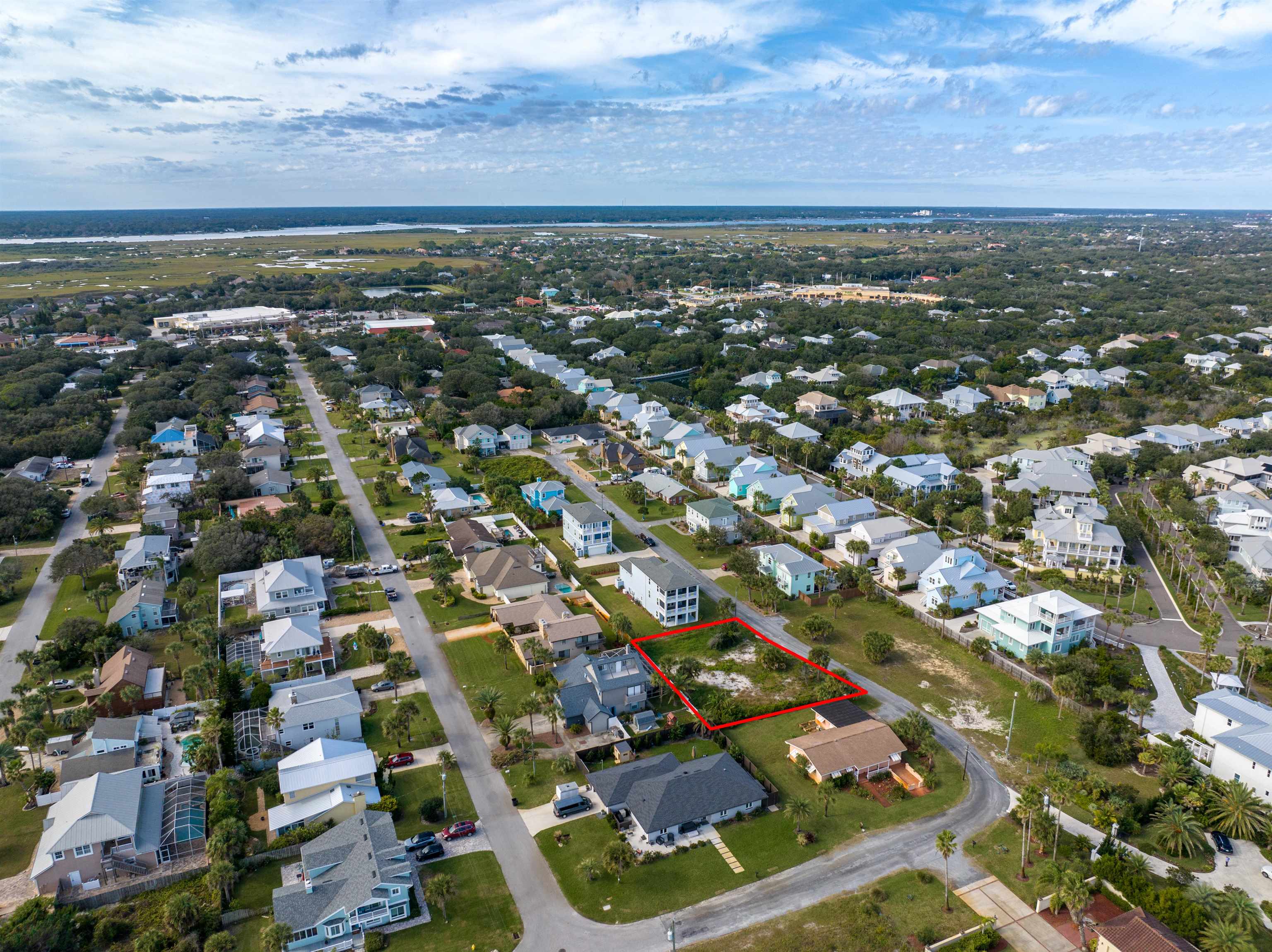 23 Oceanside Circle St. Augustine, FL 32080 - Photo 16 of 22 an aerial view of residential building with green space