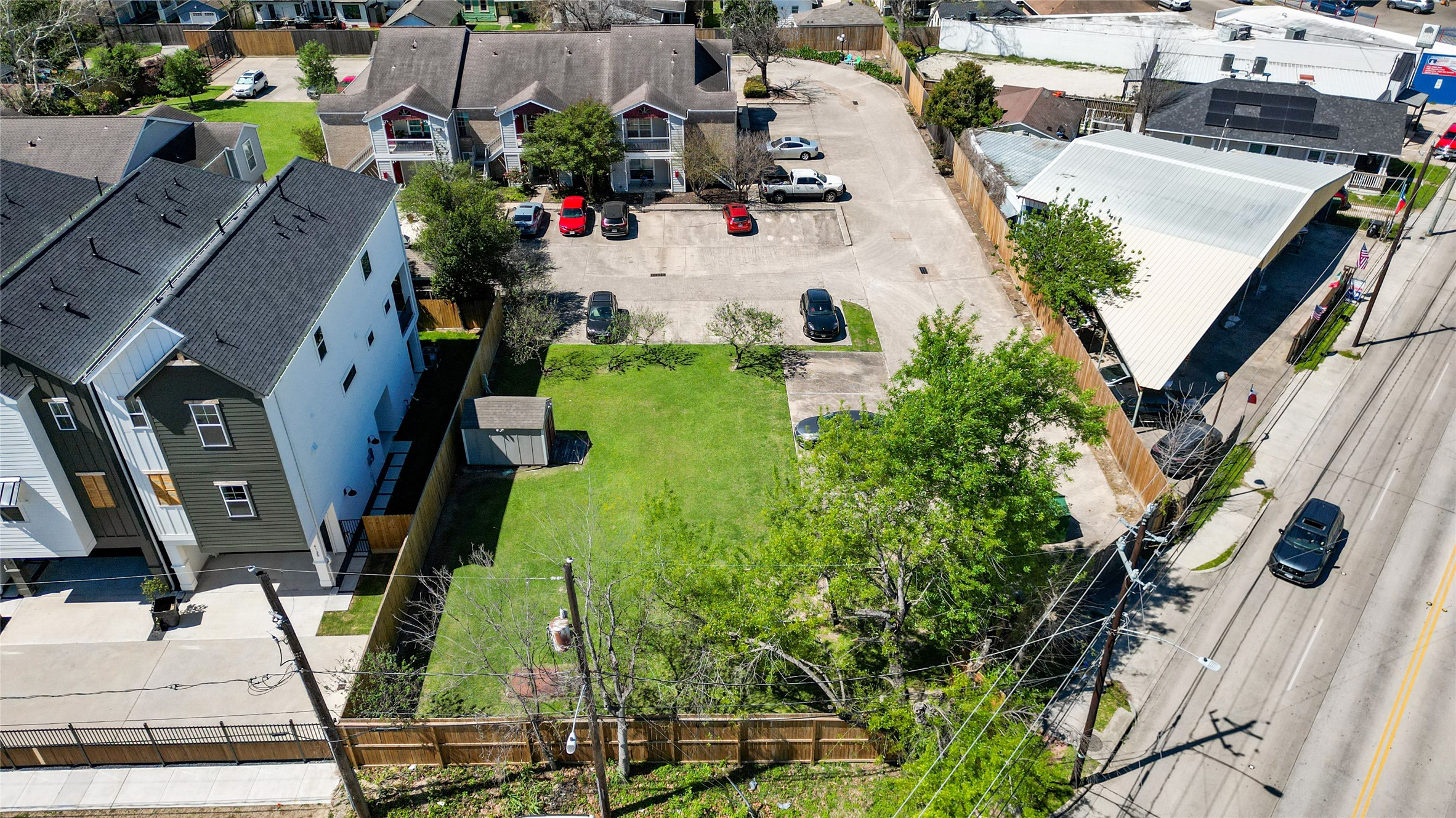 4501 North Main Street Houston, TX 77009 - Photo 1 of 12 an aerial view of multiple houses with yard