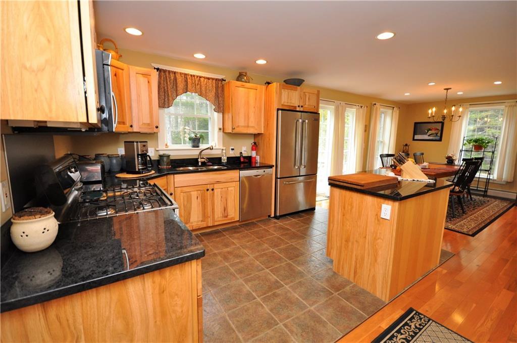 75 Thorne Road Sullivan, ME 04664 - Photo 8 of 35 Kitchen with custom cabinets and...