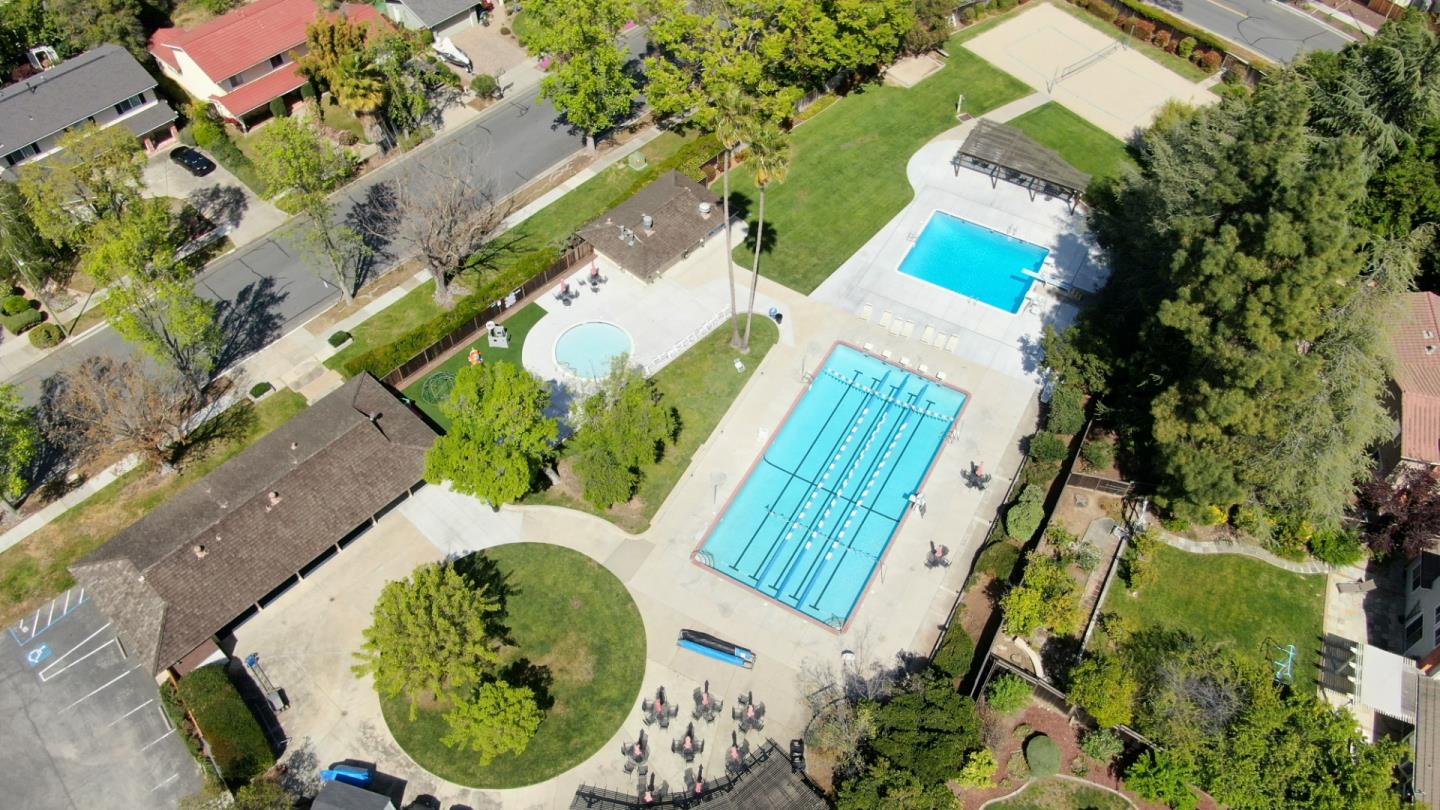 7126 Brooktree Way San Jose, CA 95120 - Photo 15 of 15 an aerial view of a house with outdoor space and a lake view