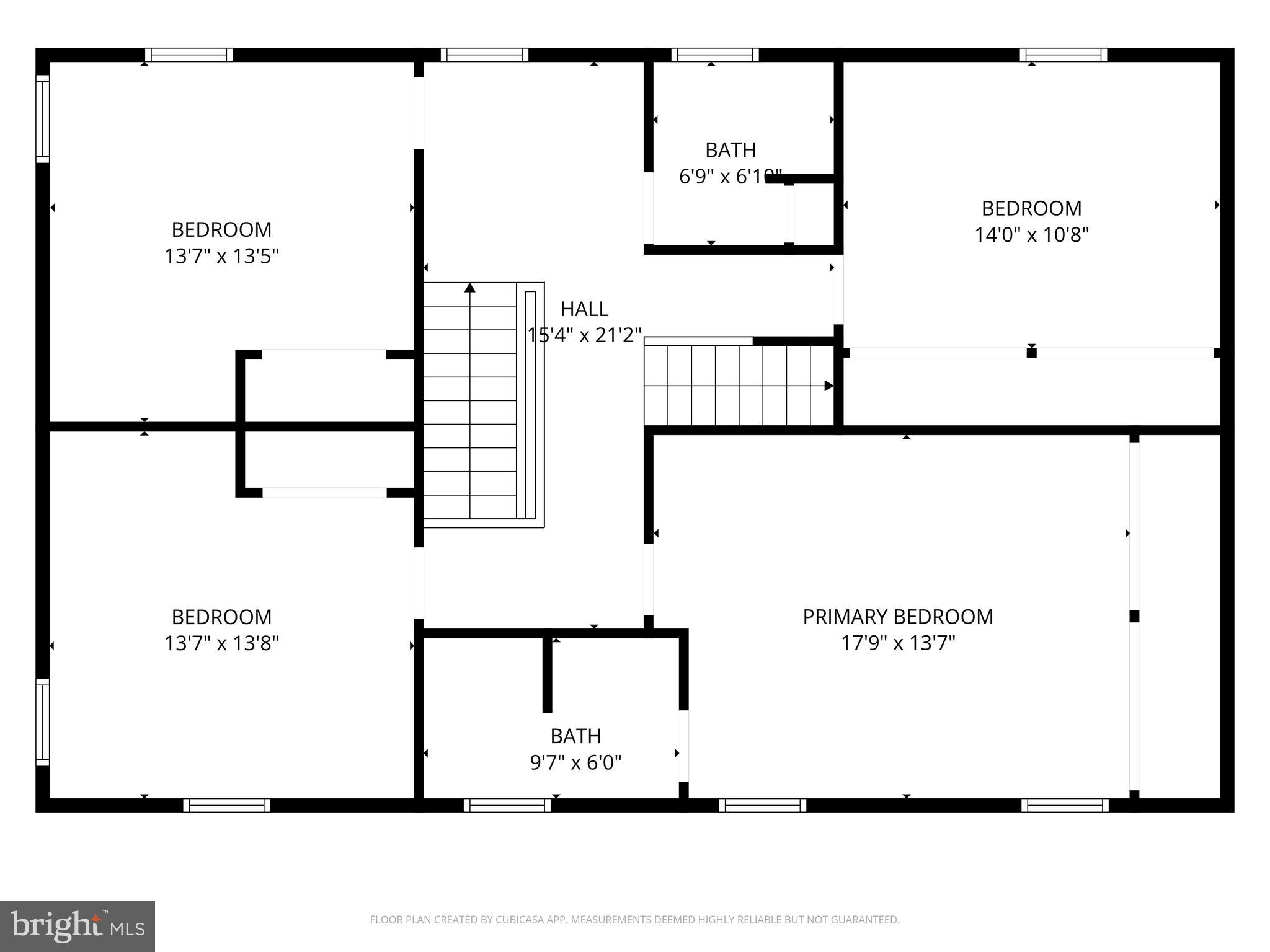 824 Staffordshire Road Cockeysville, MD 21030 - Photo 57 of 59 Floor plan of upper level