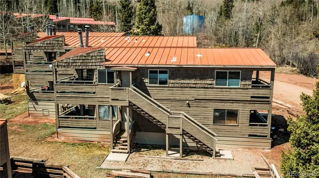 a view of a house with a door