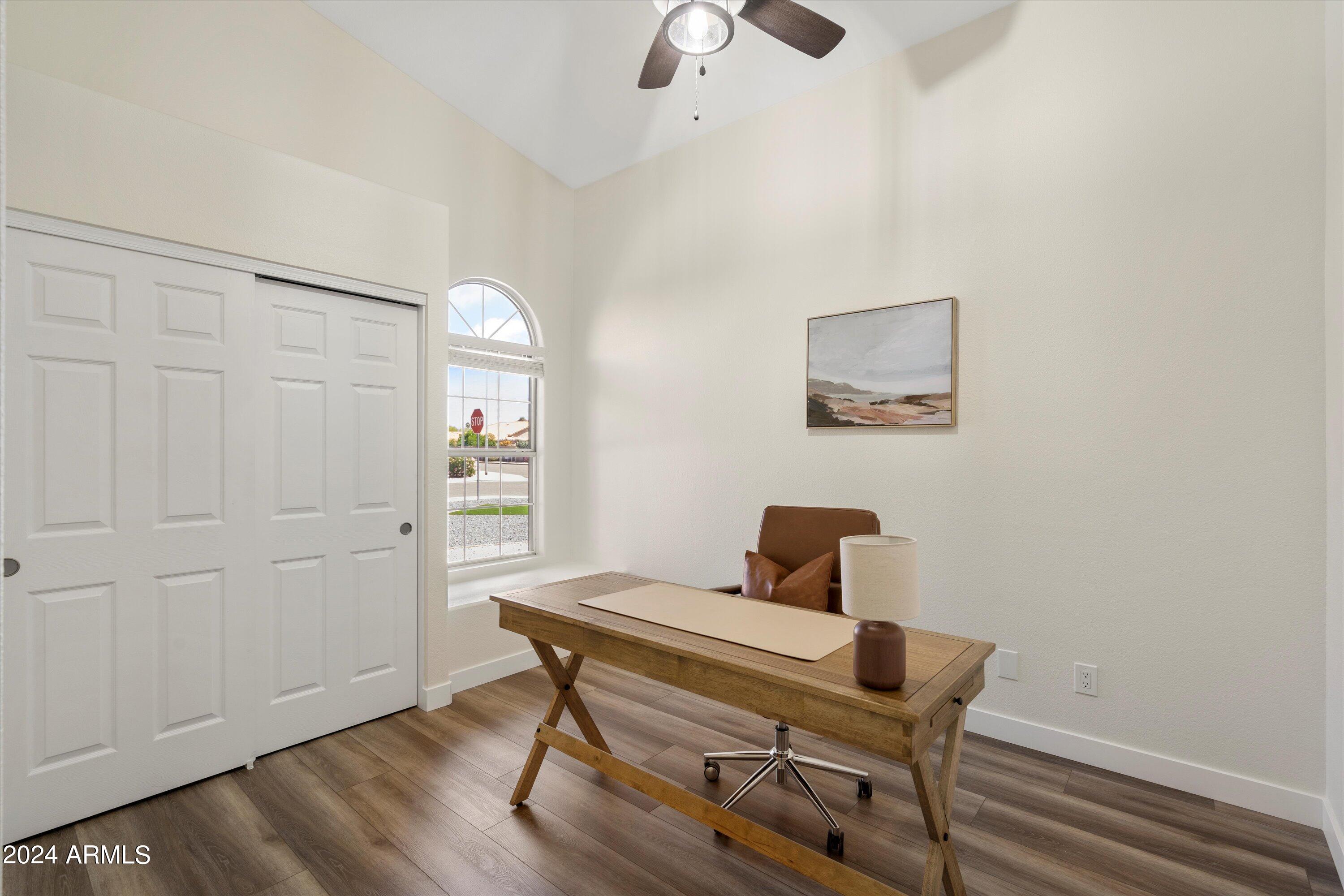 7709 West Boca Raton Road Peoria, AZ 85381 - Photo 32 of 45 Bedroom 4/office with vaulted ceilings