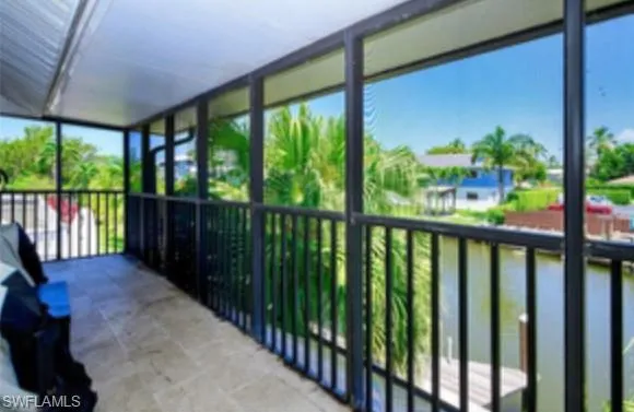 a view of a porch