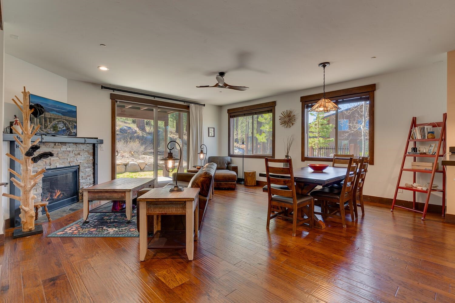 11541 Dolomite Way, Unit 3 Truckee, CA 96161 - Photo 2 of 28 a view of a dining room with furniture window and wooden floor