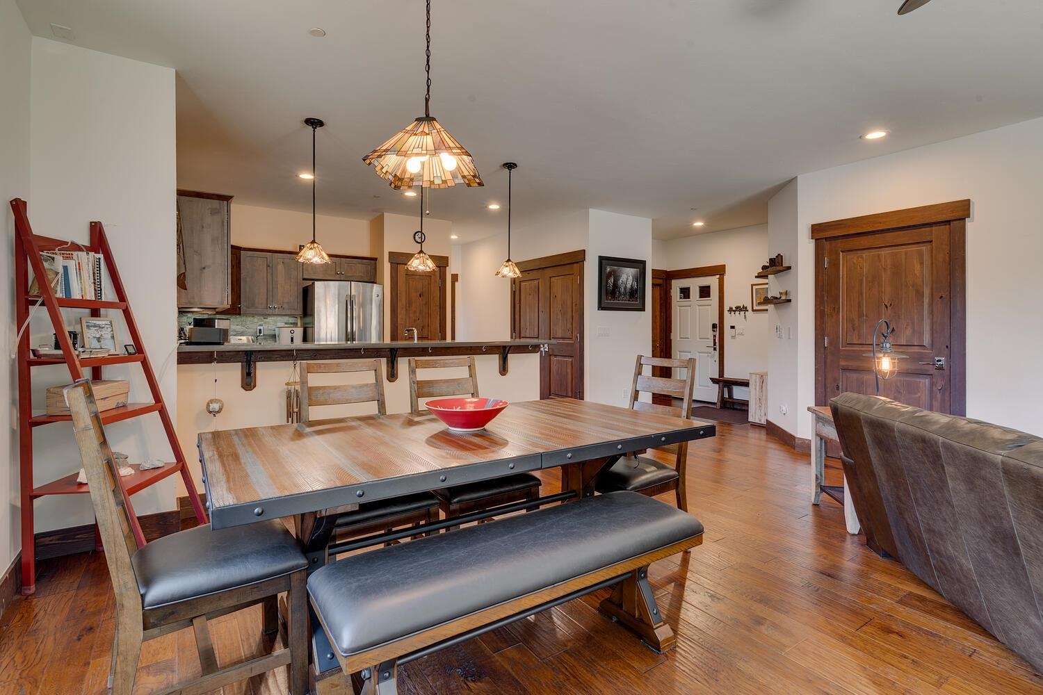 11541 Dolomite Way, Unit 3 Truckee, CA 96161 - Photo 10 of 28 a view of a dining room with furniture and wooden floor