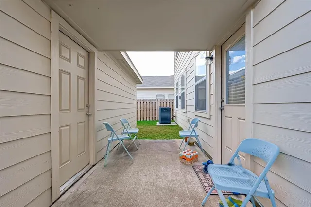 a view of a backyard with a garden