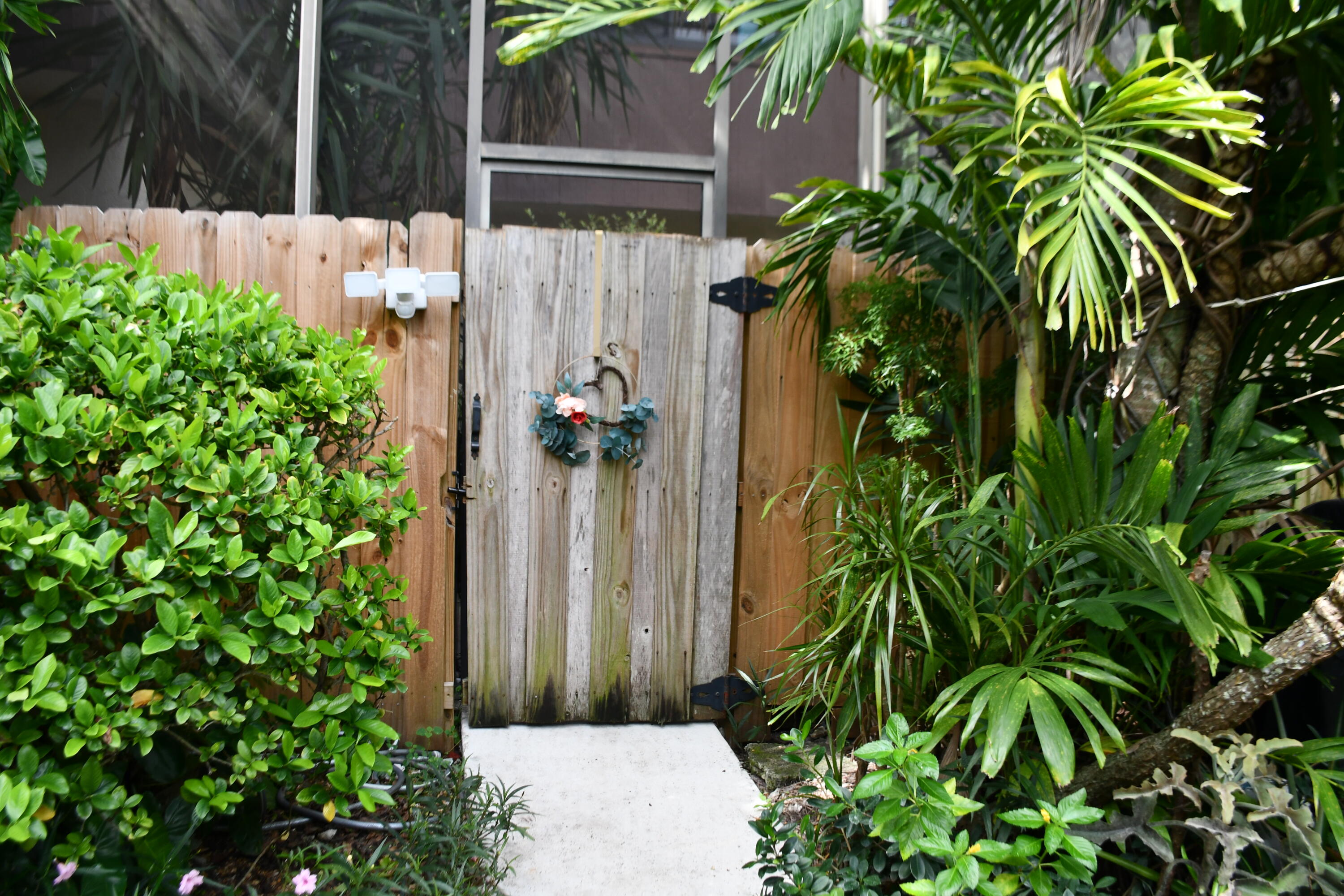 2936 Kirk Road Lake Worth, FL 33461 - Photo 4 of 23 a backyard with potted plants and large tree