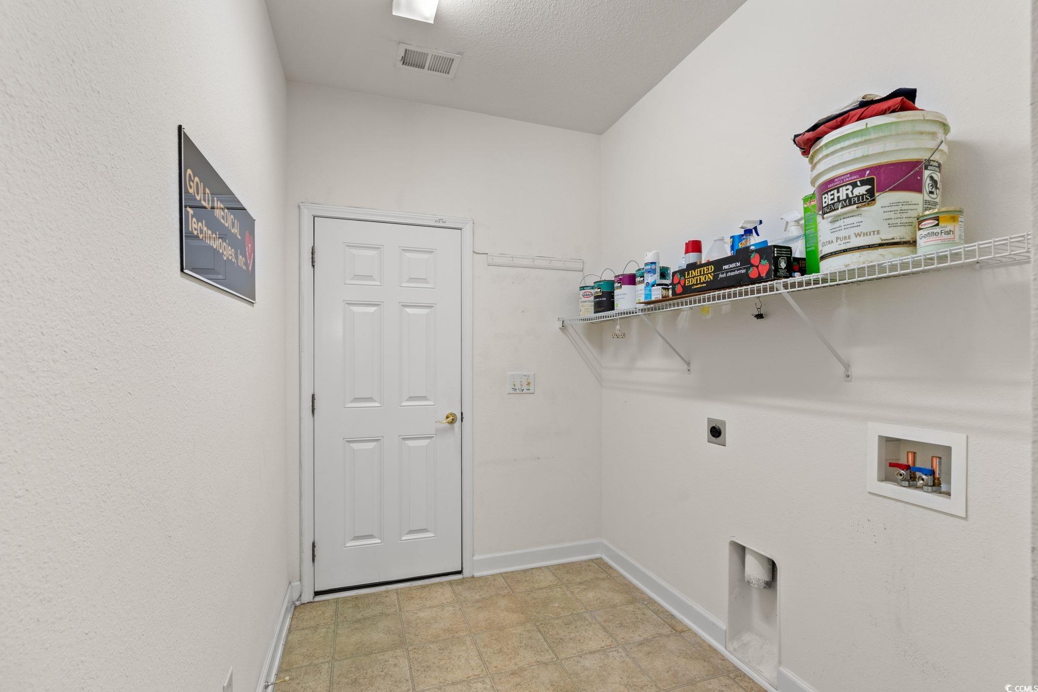 875 Brookline Drive Myrtle Beach, SC 29579 - Photo 23 of 40 Laundry room featuring electric dryer hookup and hookup for a washing machine