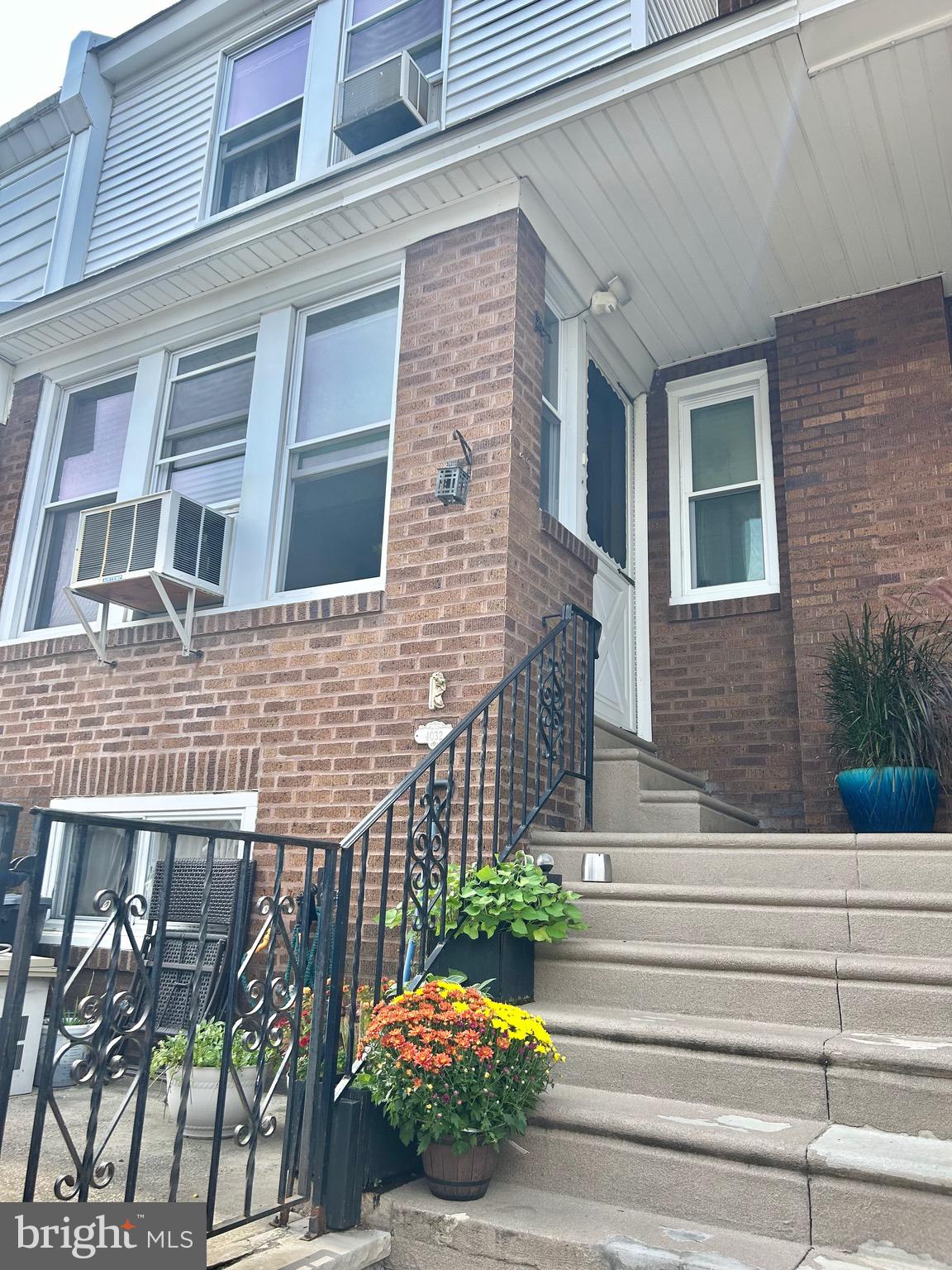 a front view of a house