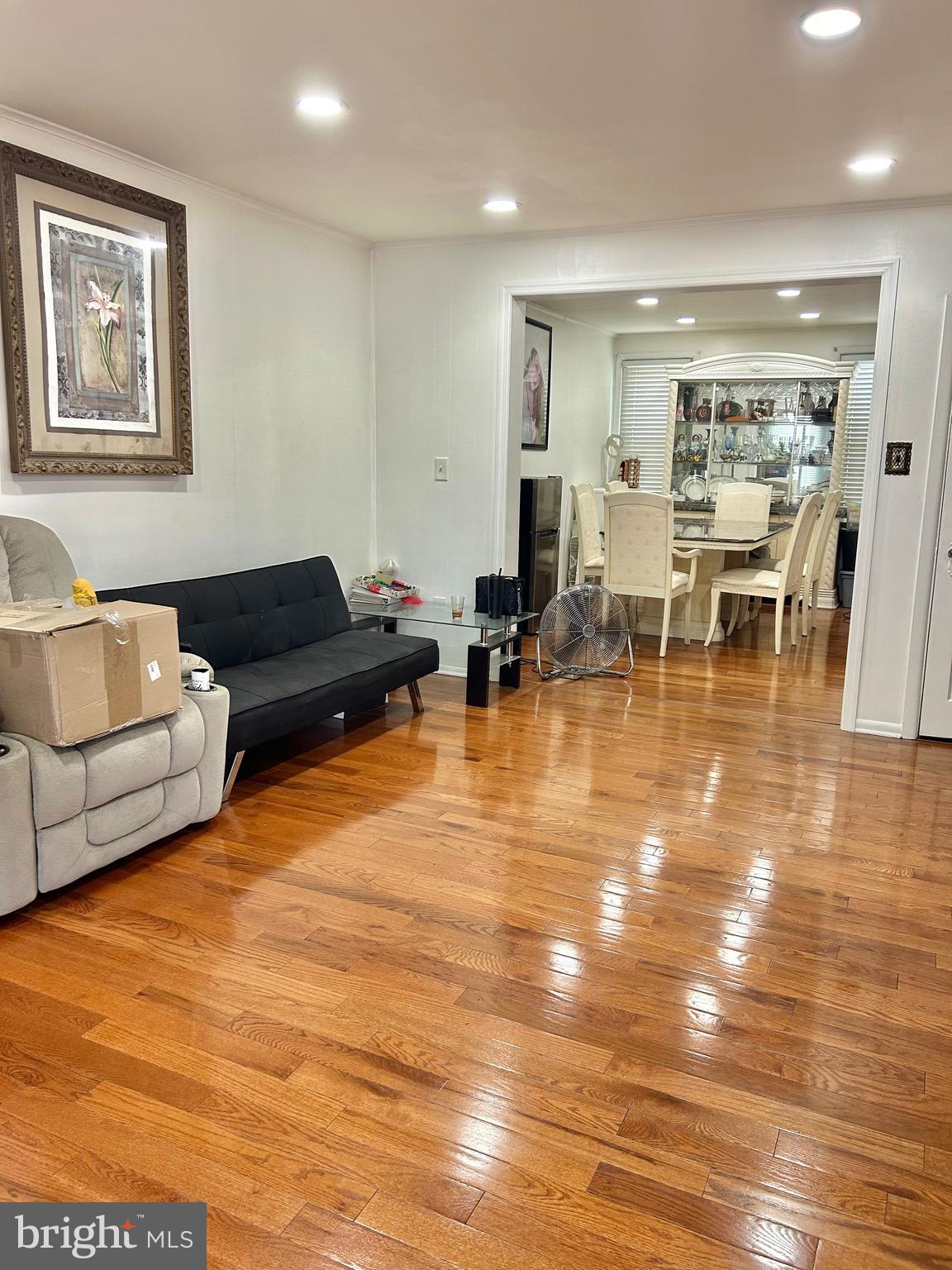 4032 Vista Street Philadelphia, PA 19136 - Photo 3 of 17 a living room with fireplace furniture and a view of kitchen