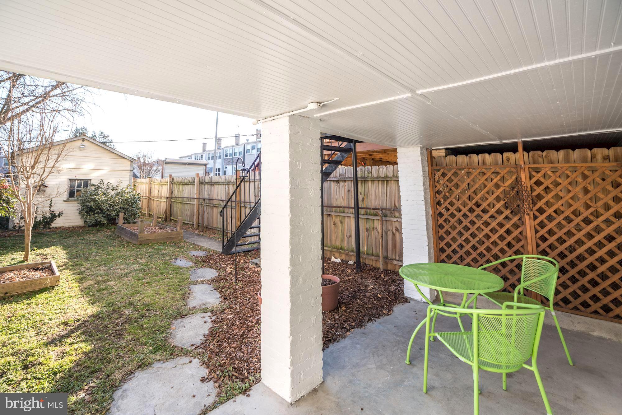 614 Ingraham Street Northwest Washington, DC 20011 - Photo 27 of 31 Patio is private. No vis a vis