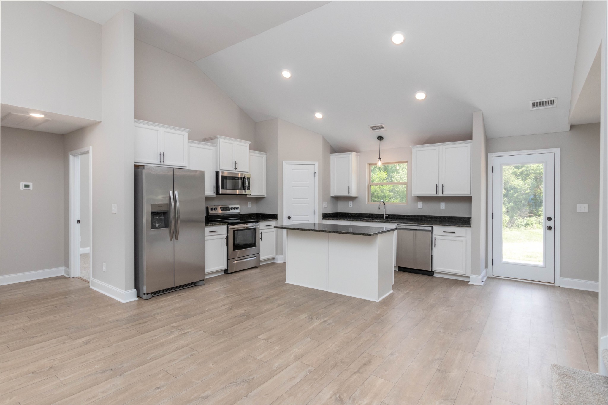 301 Old Columbia Road Dickson, TN 37055 - Photo 8 of 22 a kitchen with stainless steel appliances a refrigerator sink and microwave