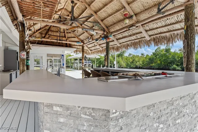 a view of a living room with a garage