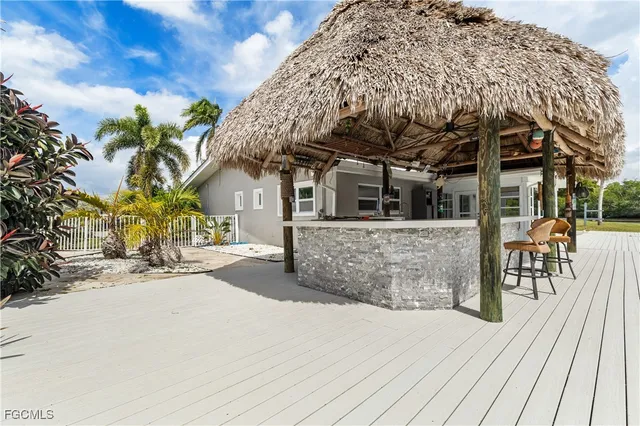 a view of a house with a patio