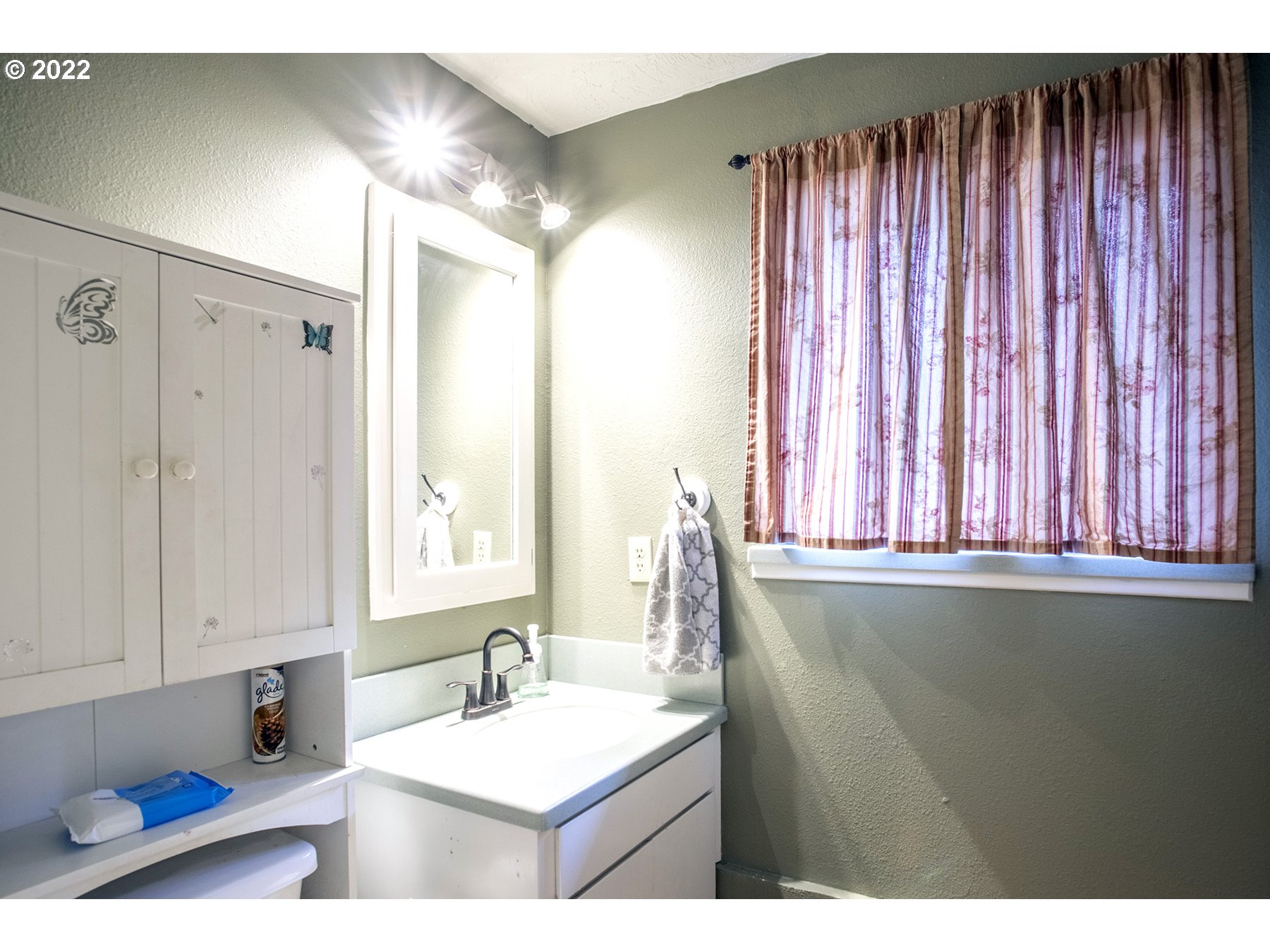968 South 55th Place Springfield, OR 97478 - Photo 12 of 32 a bathroom with a sink and a mirror