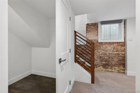 a view of entryway with stairs