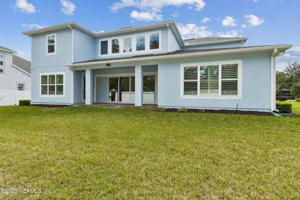 a view of outdoor space with seating area