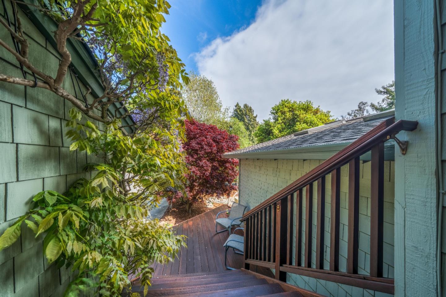 533 La Honda Drive Aptos, CA 95003 - Photo 12 of 44 a backyard of a house with lots of green space