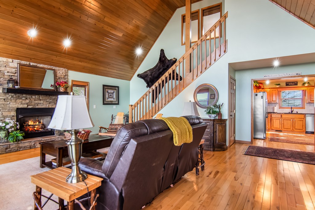 62 Trophy Buck Point Murphy, NC 28906 - Photo 14 of 46 a living room with furniture and a fireplace