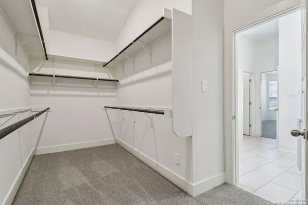 a view of a walk in closet