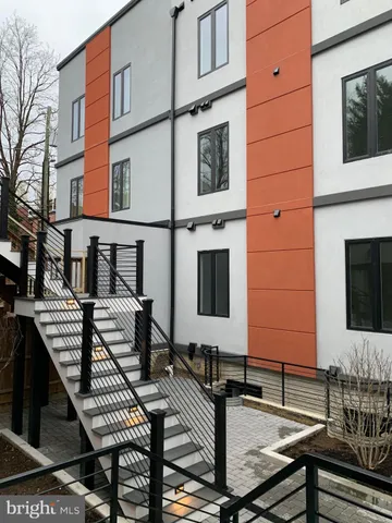 a view of a building with many windows