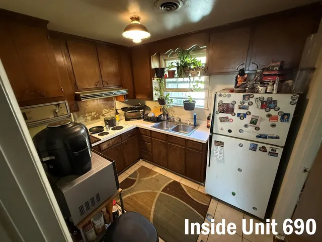 a view of a hallway with closet