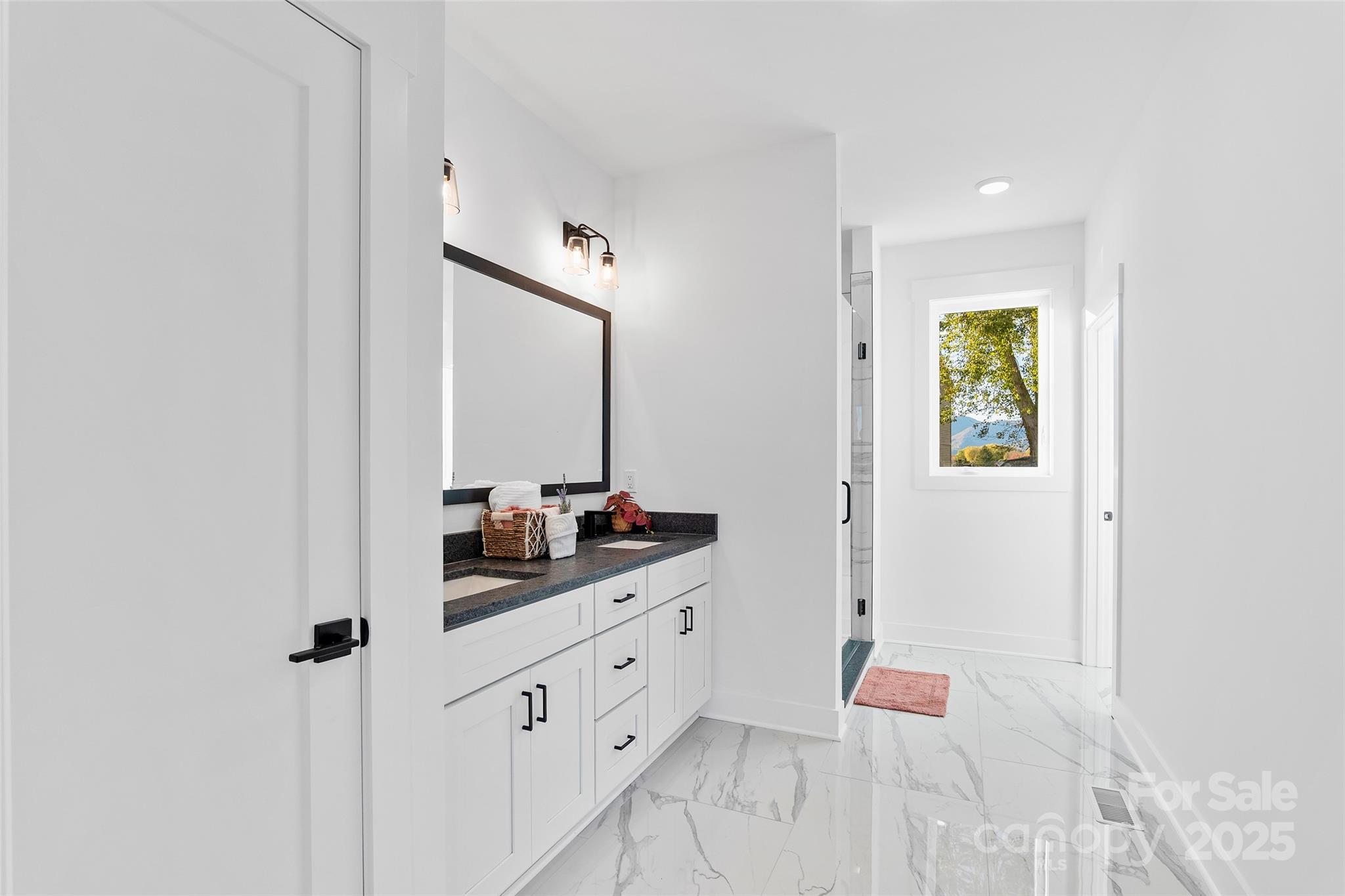 872 Newfound Road Canton, NC 28716 - Photo 23 of 44 a bathroom with a sink and a mirror
