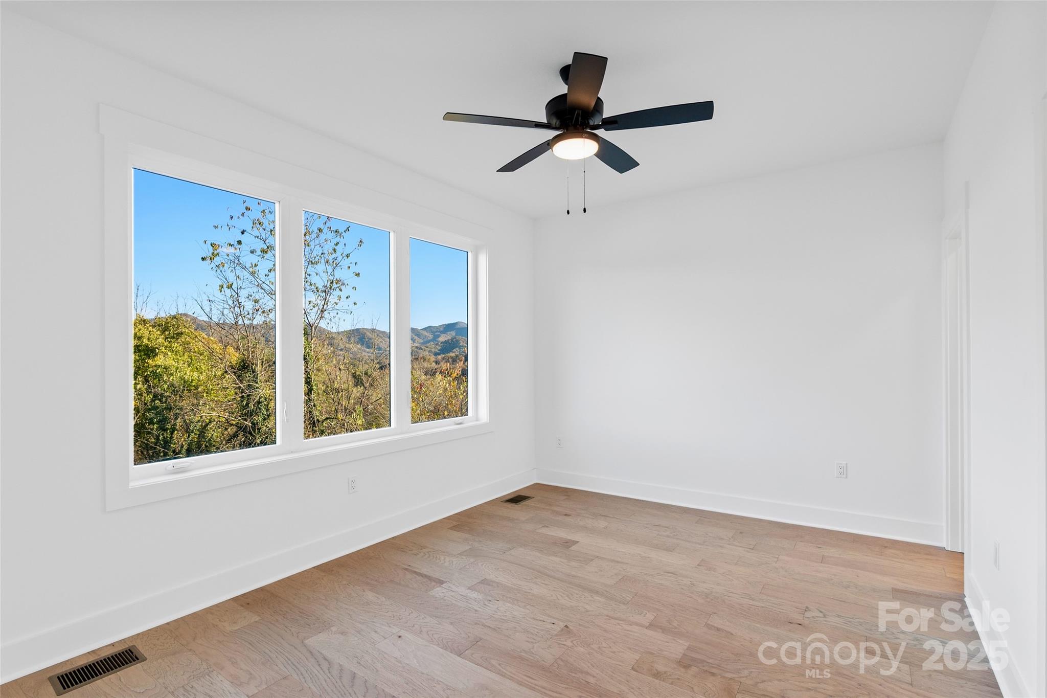 872 Newfound Road Canton, NC 28716 - Photo 29 of 44 a view of a big room with wooden floor closet and windows