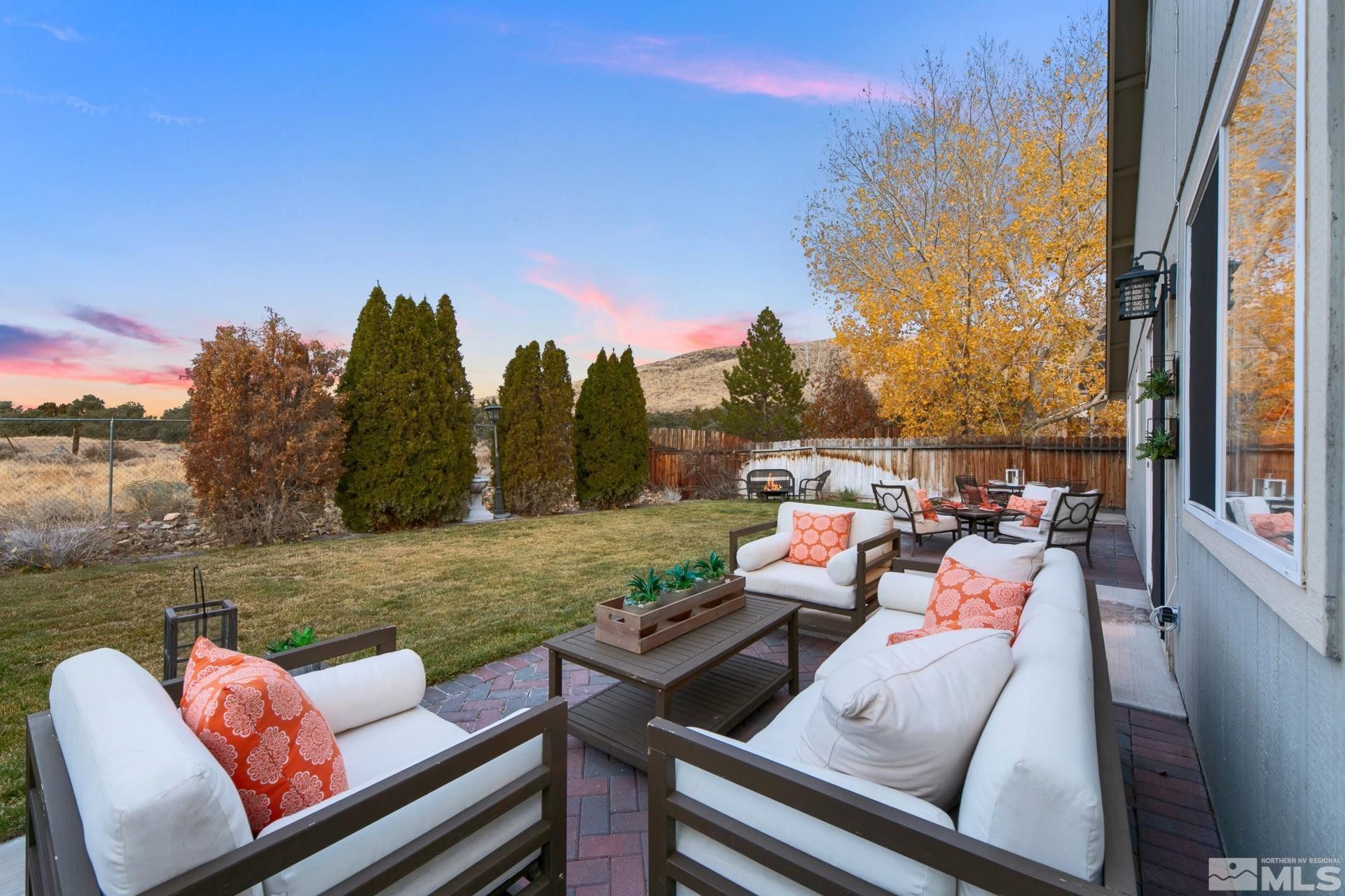 10 Conner Way Gardnerville, NV 89410 - Photo 11 of 40 a view of an outdoor sitting area with furniture