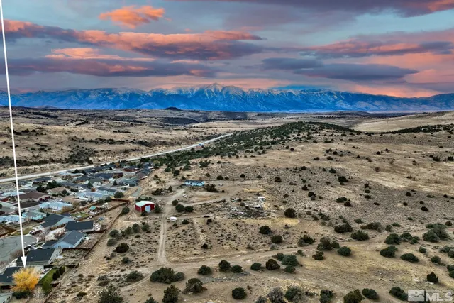 an aerial view of a building