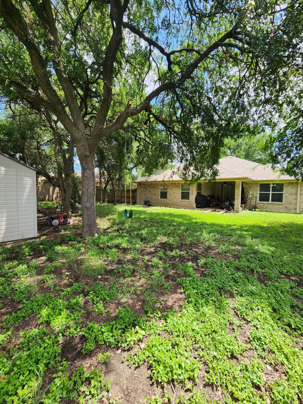 5603 Hunters Ridge Trail Killeen, TX 76542 - Photo 12 of 13 A spacious backyard awaits, shaded by mature trees with ample room for leisure and outdoor activities.