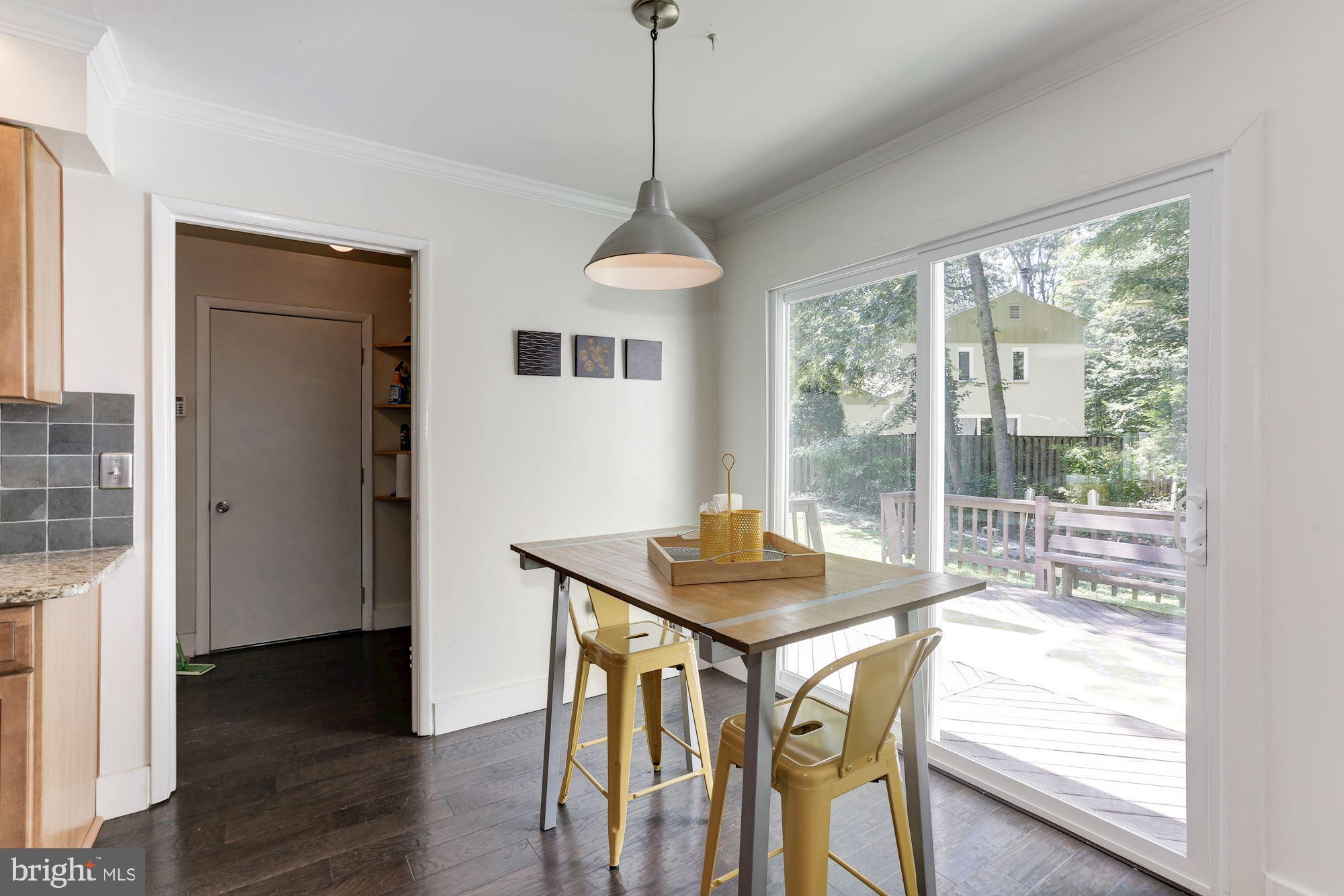 2415 Freetown Drive Reston, VA 20191 - Photo 10 of 38 Breakfast Space With Doors to Deck