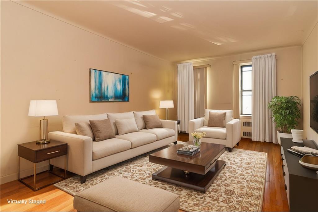 359 Ovington Avenue, Unit D2 Brooklyn, NY 11209 - Photo 2 of 25 a living room with furniture and a lamp