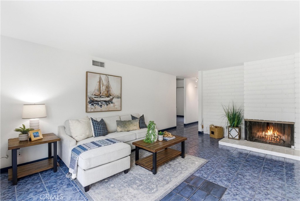 233 Brookshire Place Brea, CA 92821 - Photo 20 of 46 a living room with furniture and a fireplace