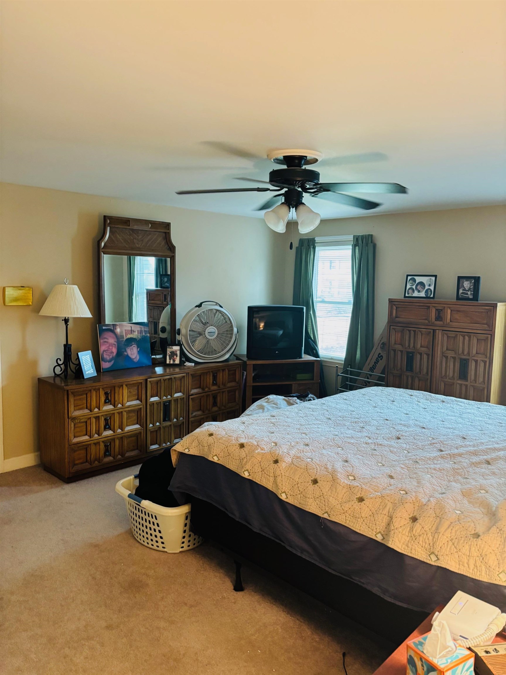 2076 Riverdale Road Germantown, TN 38138 - Photo 14 of 21 Bedroom with carpet flooring and a ceiling fan