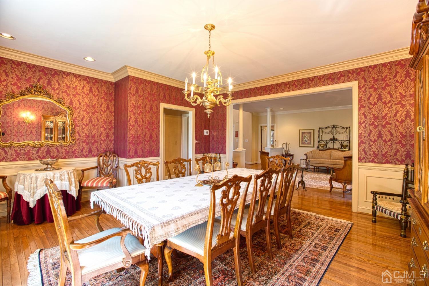 17 Grovers Mill Road Plainsboro, NJ 08536 - Photo 24 of 69 a view of a dining room with furniture and chandelier