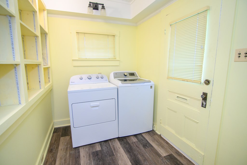 23482 Saxis Road Sanford, VA 23426 - Photo 9 of 37 Laundry Area, Built In Shelving for storage and access to the ramp.