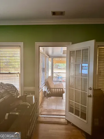 a view of front door