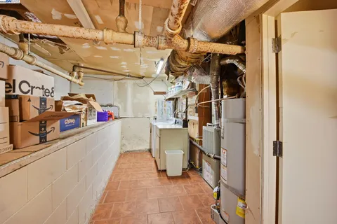 a view of storage and utility room