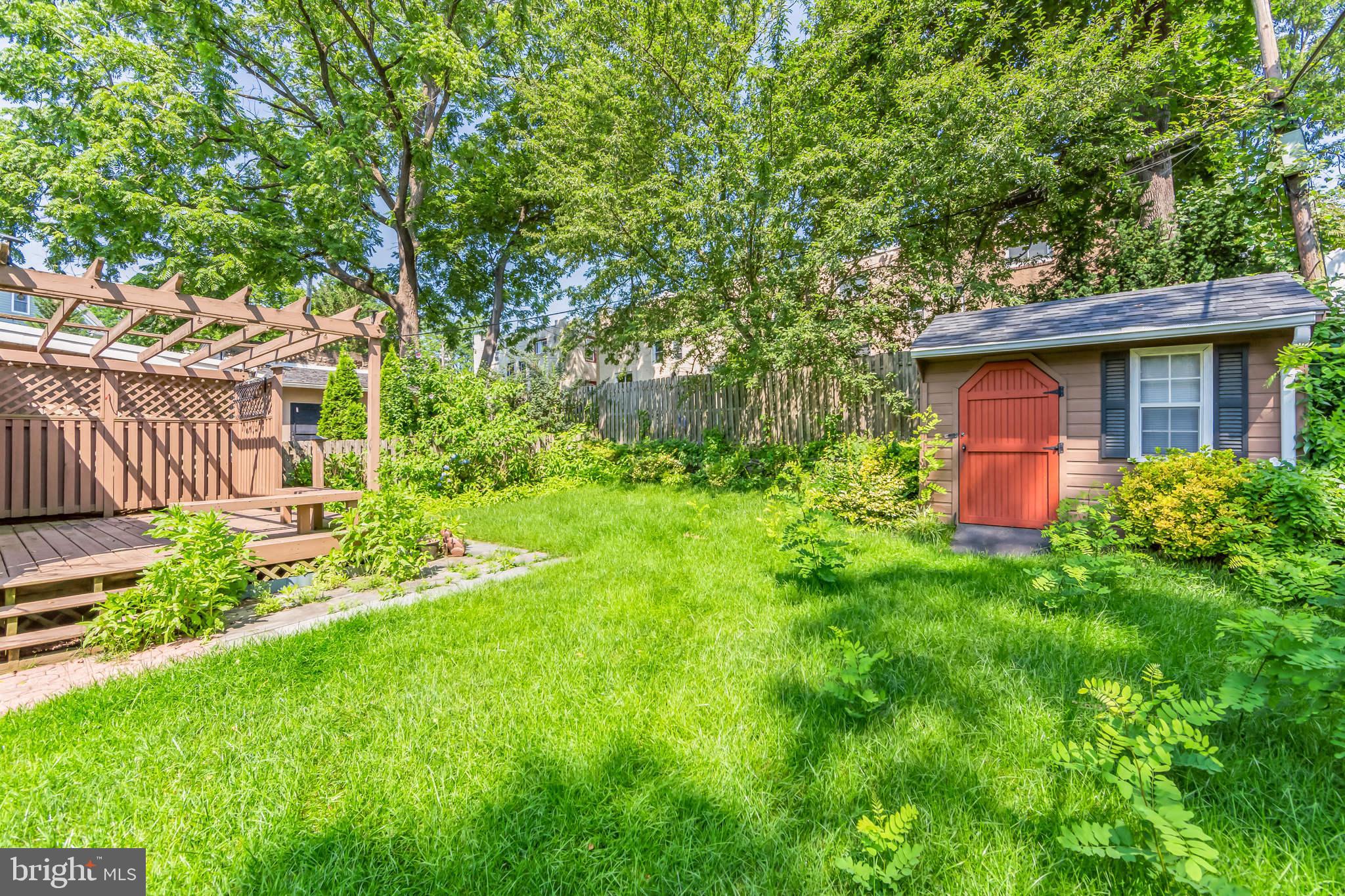 108 Owens Lane Wayne, PA 19087 - Photo 4 of 35 Back Yard w/ Shed