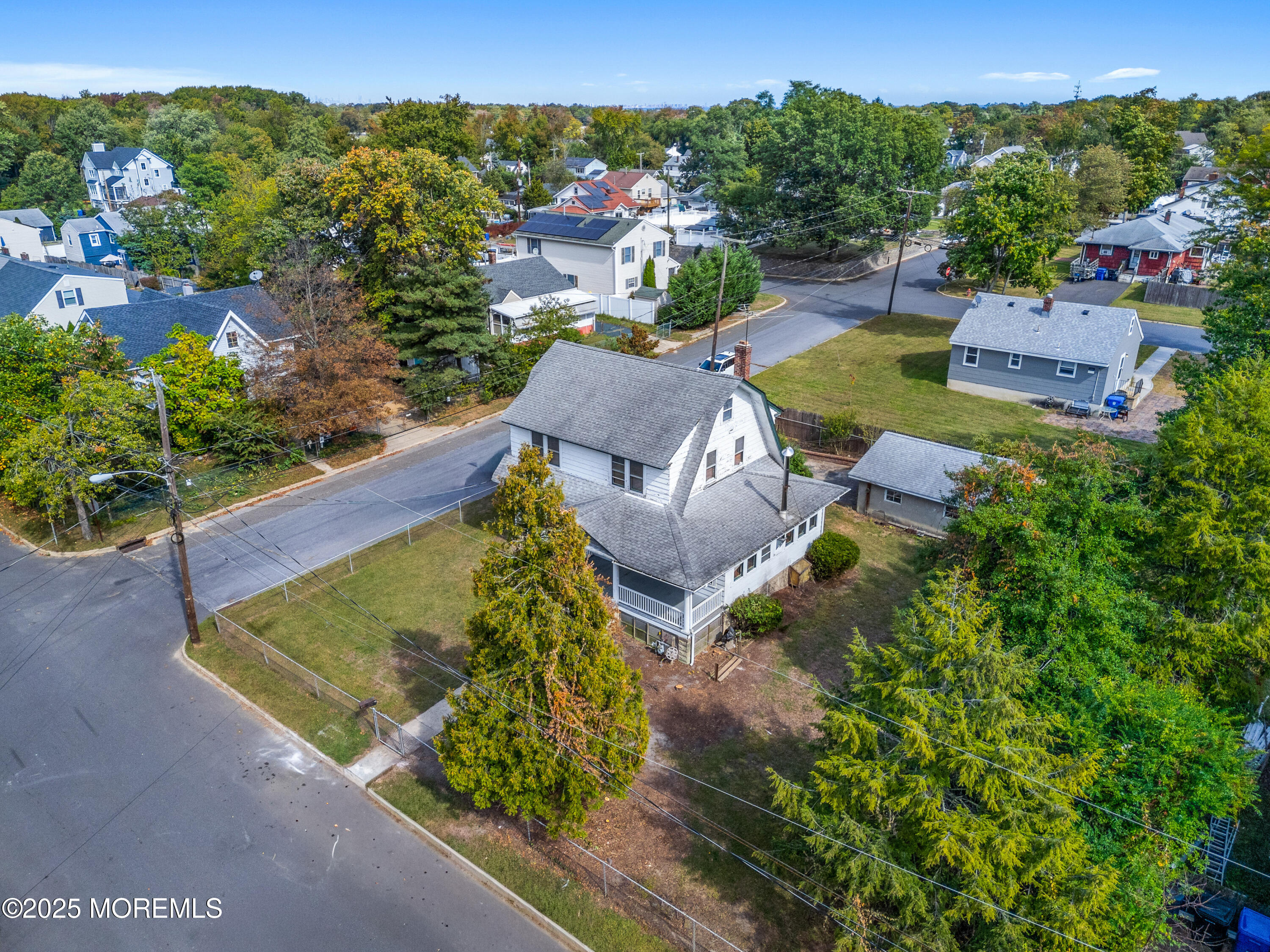 22 Mercer Avenue Port Monmouth, NJ 07758 - Photo 7 of 38 an aerial view of a house with a garden