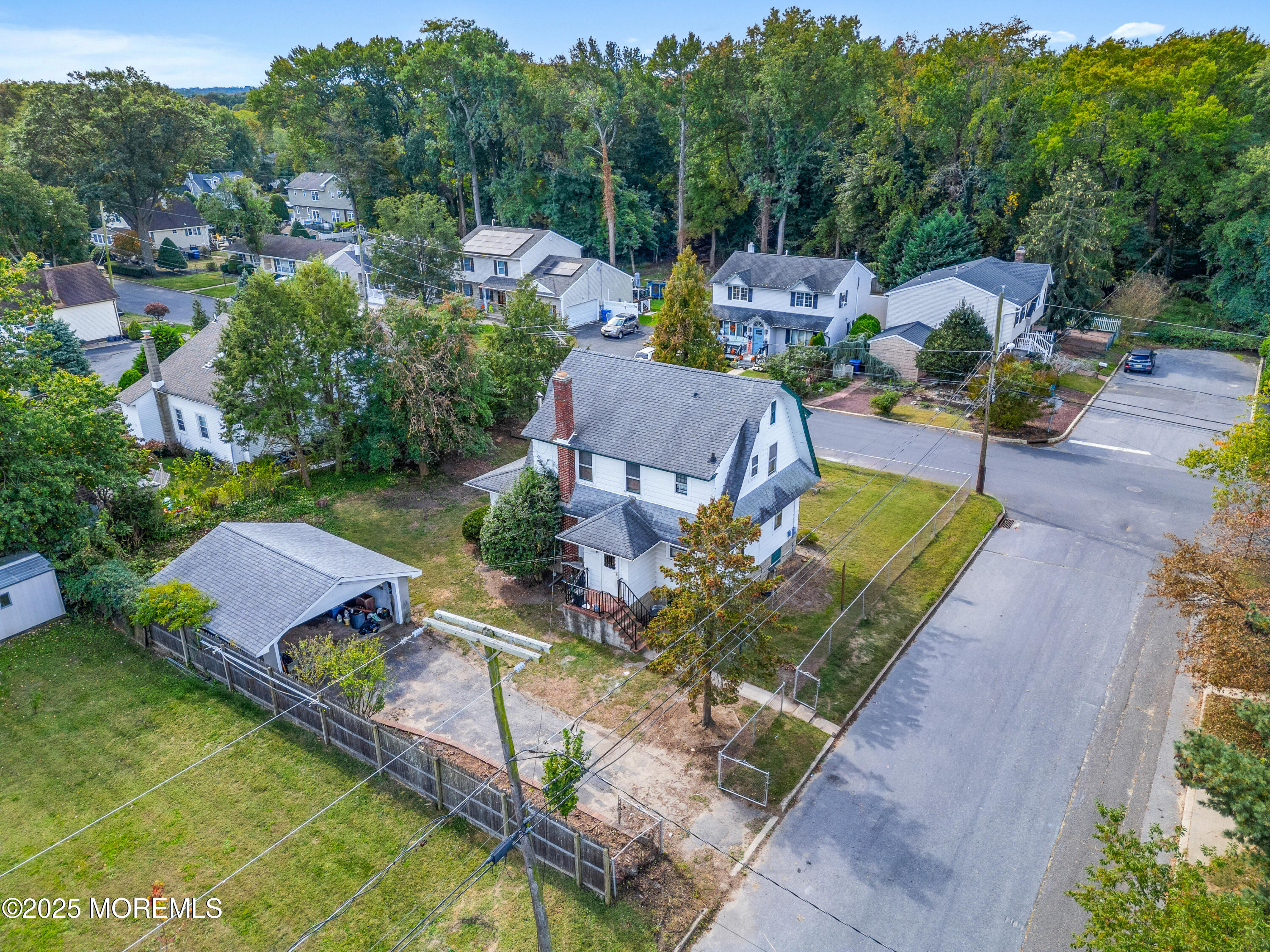 22 Mercer Avenue Port Monmouth, NJ 07758 - Photo 8 of 38 an aerial view of a house with a garden