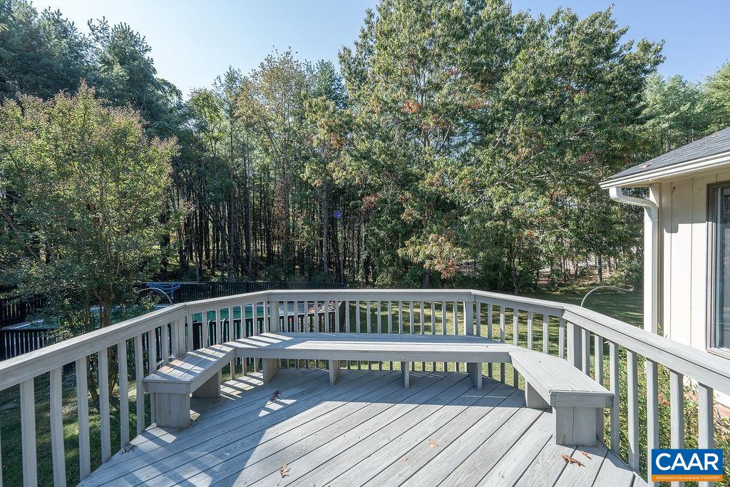 6156 Advance Mills Road Ruckersville, VA 22968 - Photo 31 of 54 a view of deck with a bench