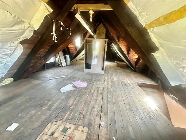 a close view of a refrigerator in the kitchen