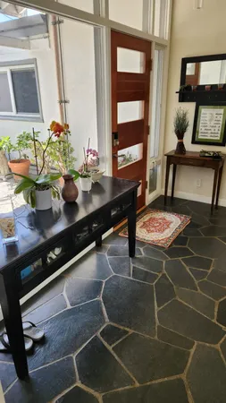 a room with musical instruments