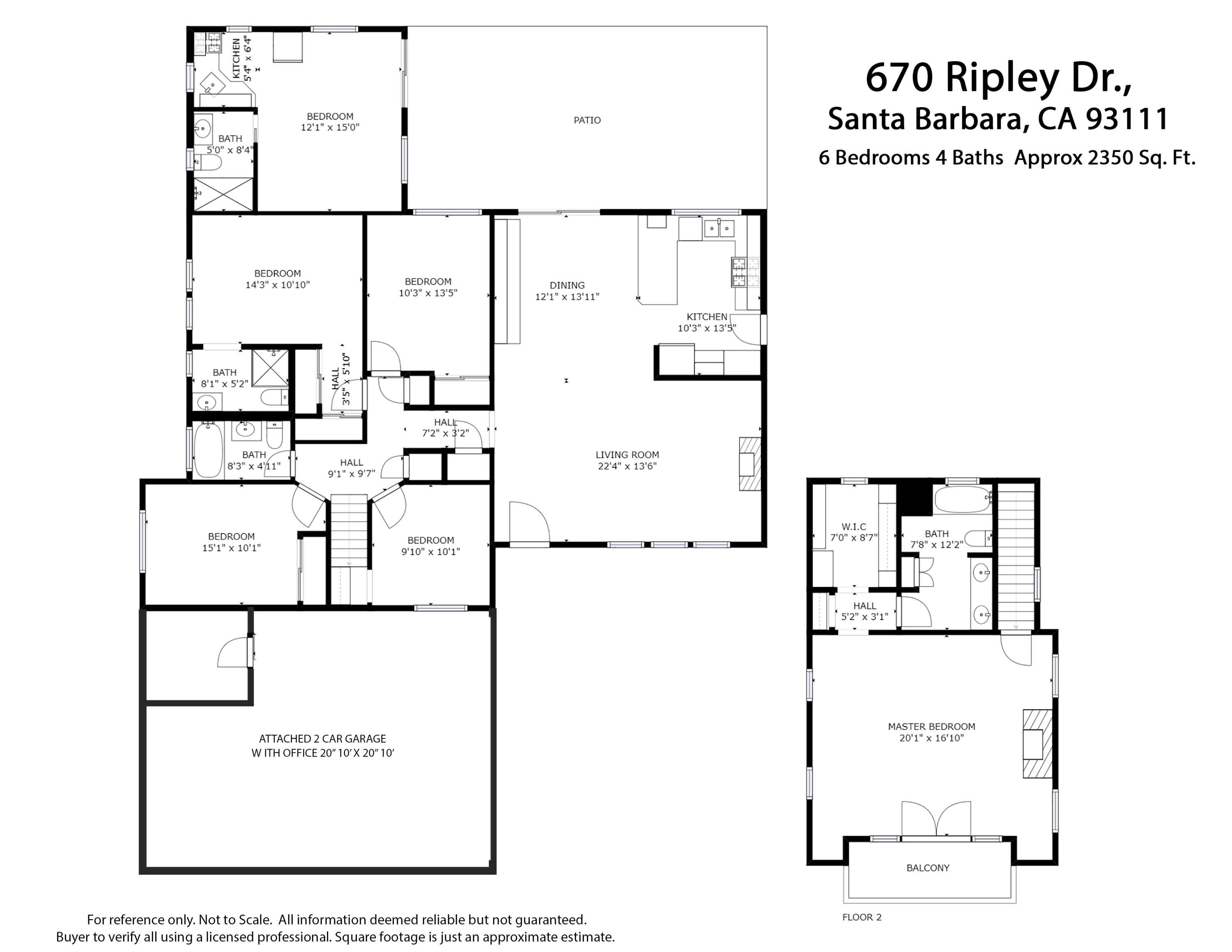 670 Ripley Street Santa Barbara, CA 93111 - Photo 23 of 23 Ripley floorplan 2020