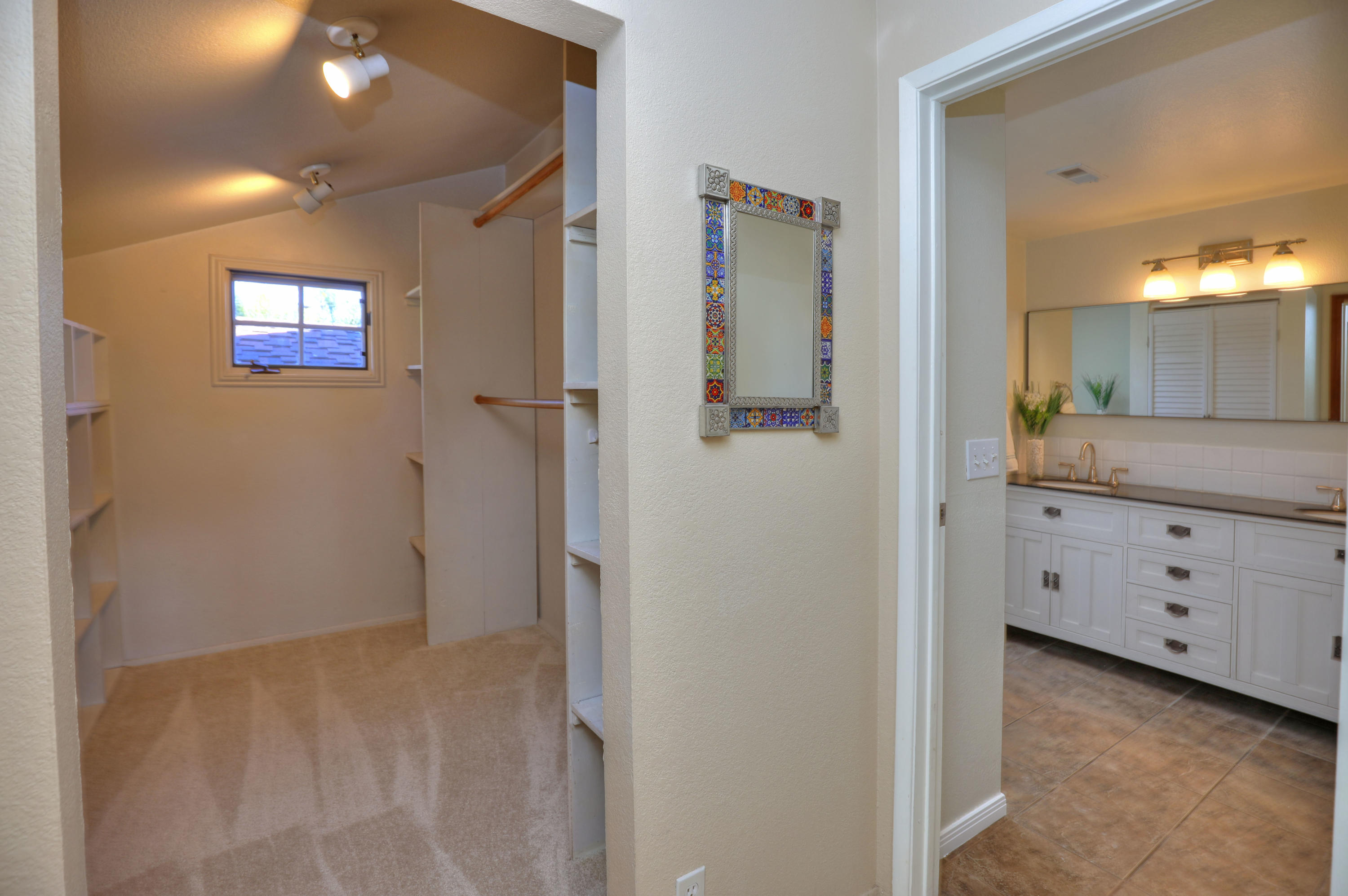 670 Ripley Street Santa Barbara, CA 93111 - Photo 22 of 23 Upstairs walkin closet and bath